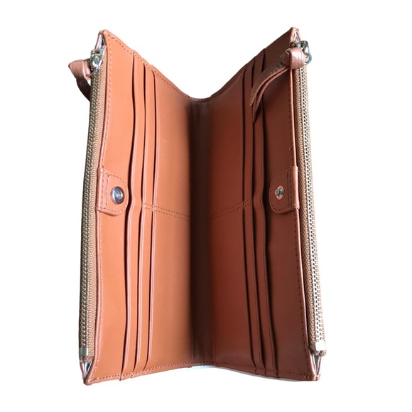 Kate Spade Coralie Sheffield Street Cognac Brown Leather Purse & Matching Wallet - Picture 4 of 16